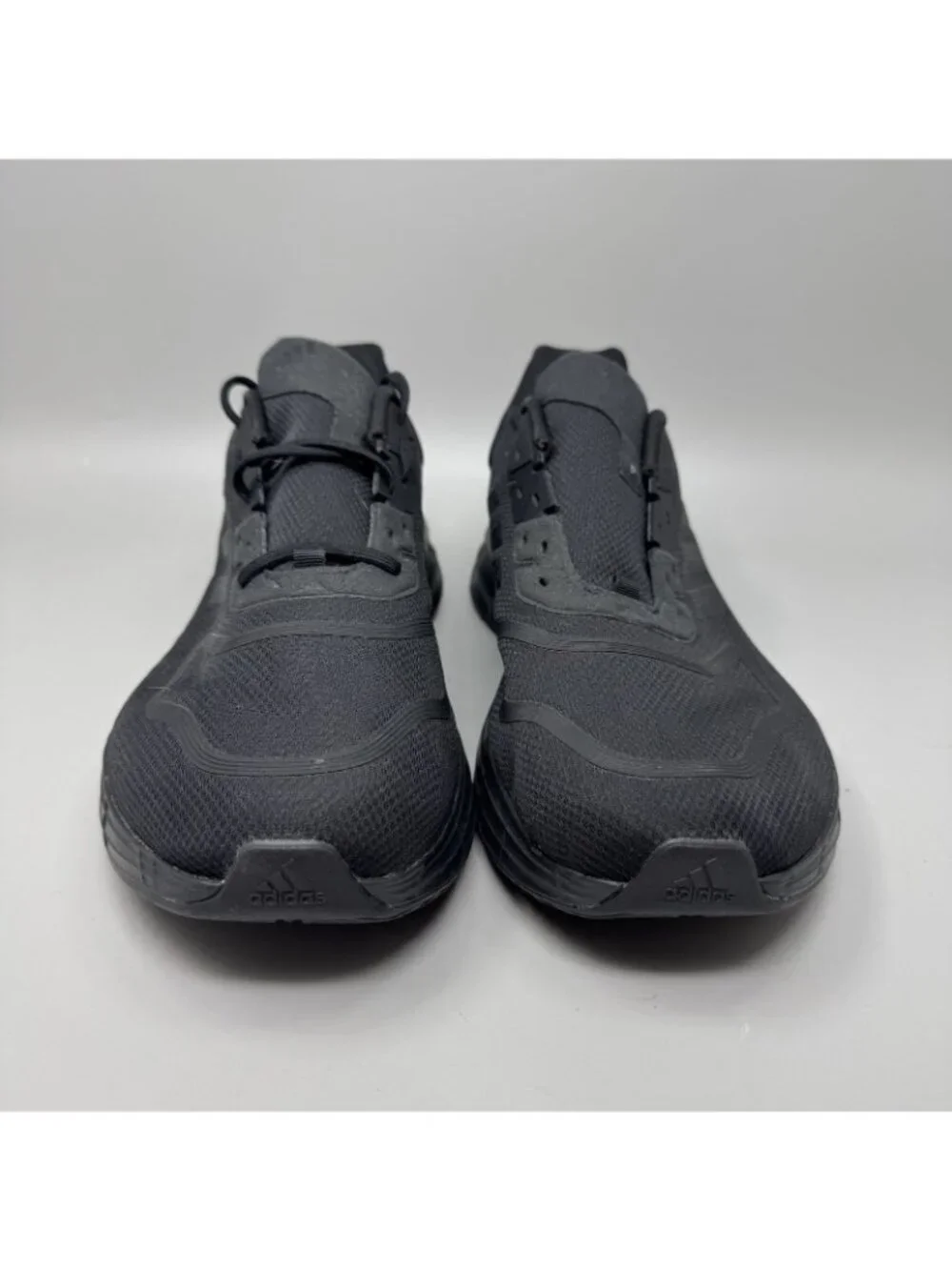 Adidas Duramo 10 Mens Size 11.5 Triple Black Athletic Running Shoes Sneakers